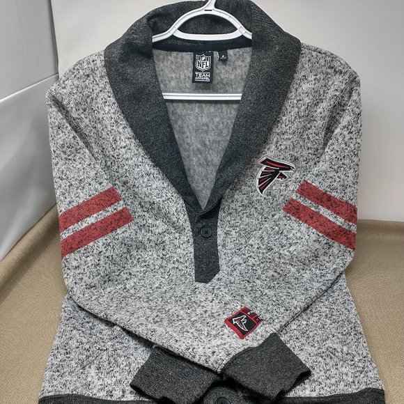 ATLANTA FALCONS NFL MEN'S CARDIGAN SWEATER - Picture 1 of 7